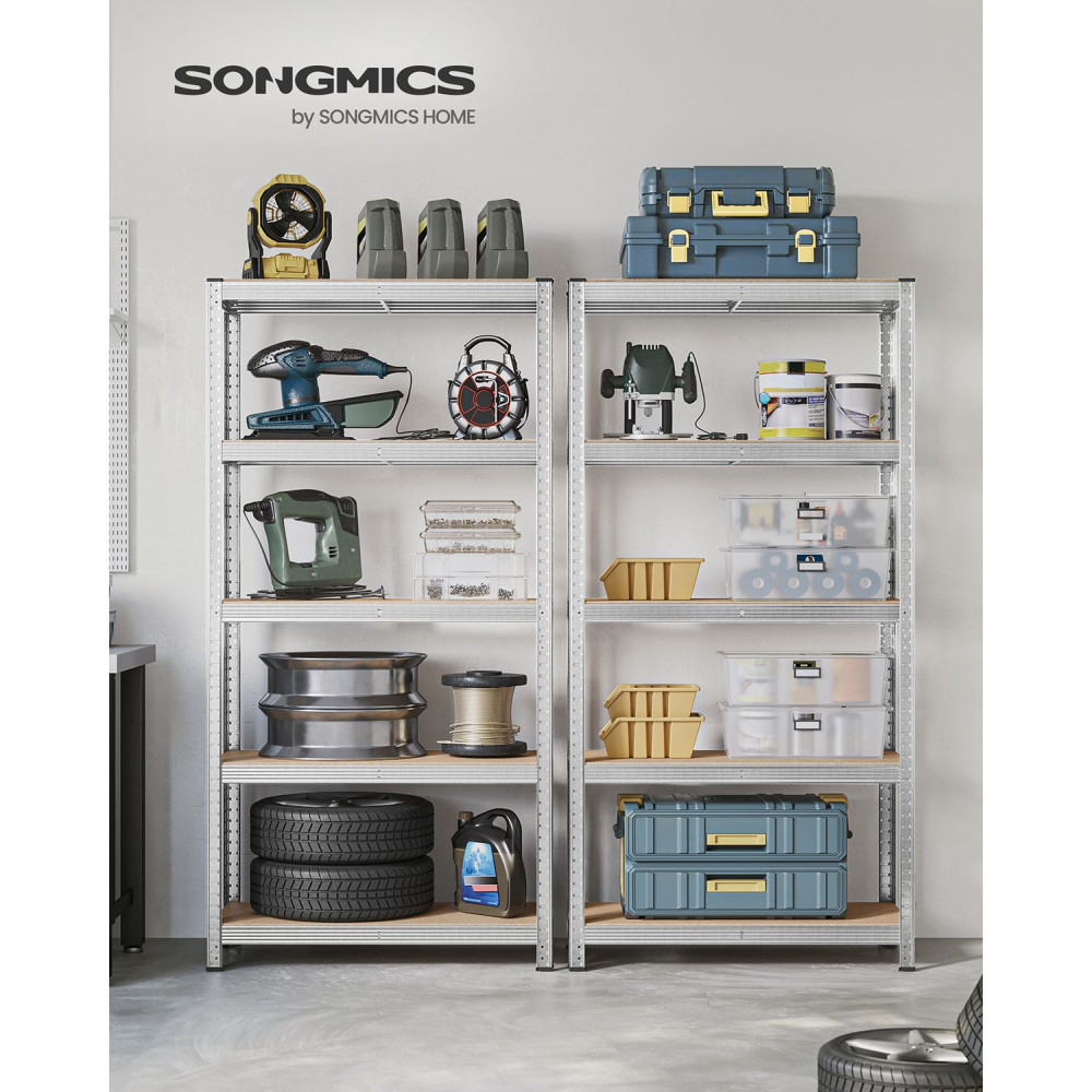 Produktbild för Shelving Silver 180x90x40cm