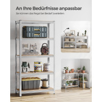 Produktbild för Shelving Silver 180x90x40cm