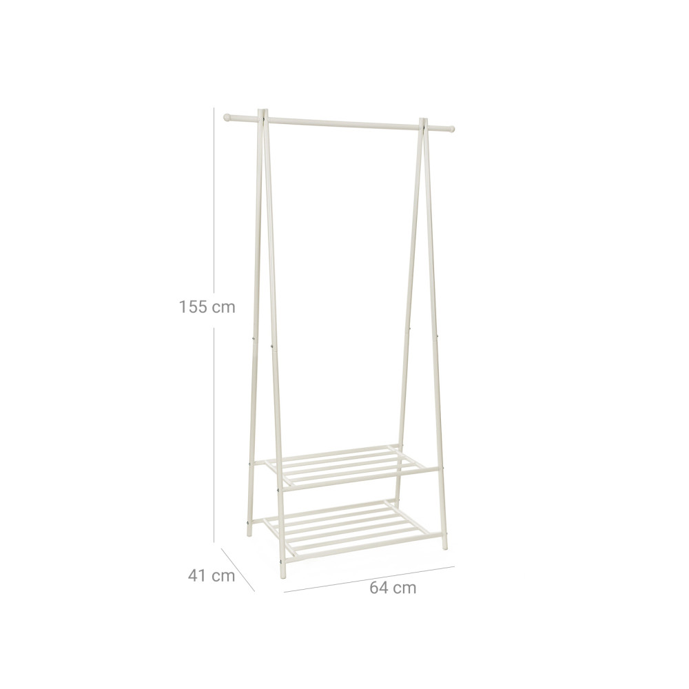 Produktbild för Clothes Rack White 88x40x155cm