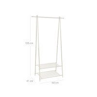 Produktbild för Clothes Rack White 88x40x155cm