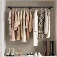 Produktbild för Clothes Rack Black 170x30x7cm