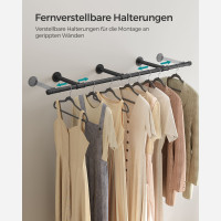 Produktbild för Clothes Rack Black 170x30x7cm