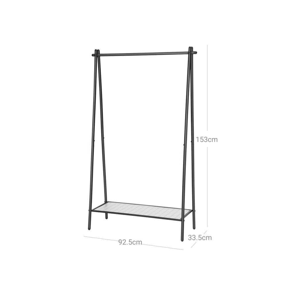 Produktbild för Clothes Rack Black 93x34x153cm