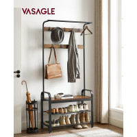 Produktbild för Clothes Horse Black, Retro Color 183x84x34cm