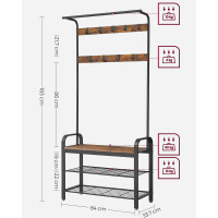 Produktbild för Clothes Horse Black, Retro Color 183x84x34cm