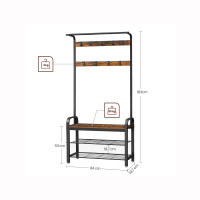 Produktbild för Clothes Horse Black, Retro Color 183x84x34cm