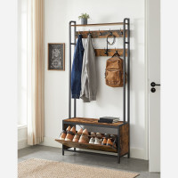 Produktbild för Clothes Horse Black 85x30x180cm