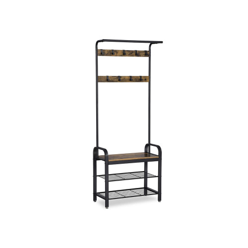 VASAGLE Clothes Horse X: Antique, Black 183x72x34cm