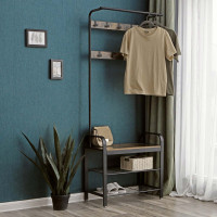 Produktbild för Clothes Horse X: Antique, Black 183x72x34cm