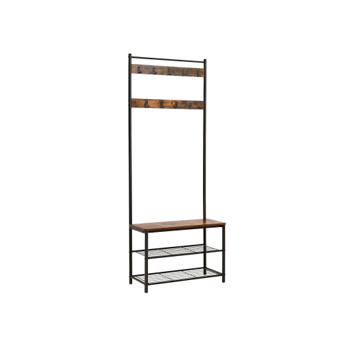 VASAGLE Clothes Horse X: Antique, Black 70x33x175cm