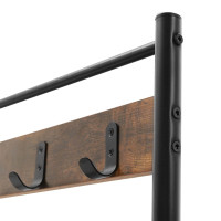 Produktbild för Clothes Horse X: Antique, Black 70x33x175cm