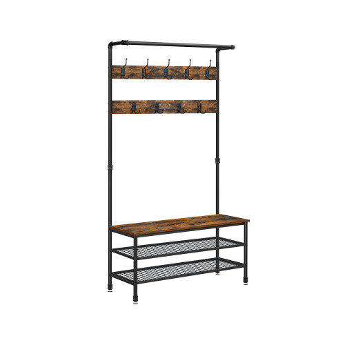 VASAGLE Clothes Horse X: Antique, Black 97x42x182cm