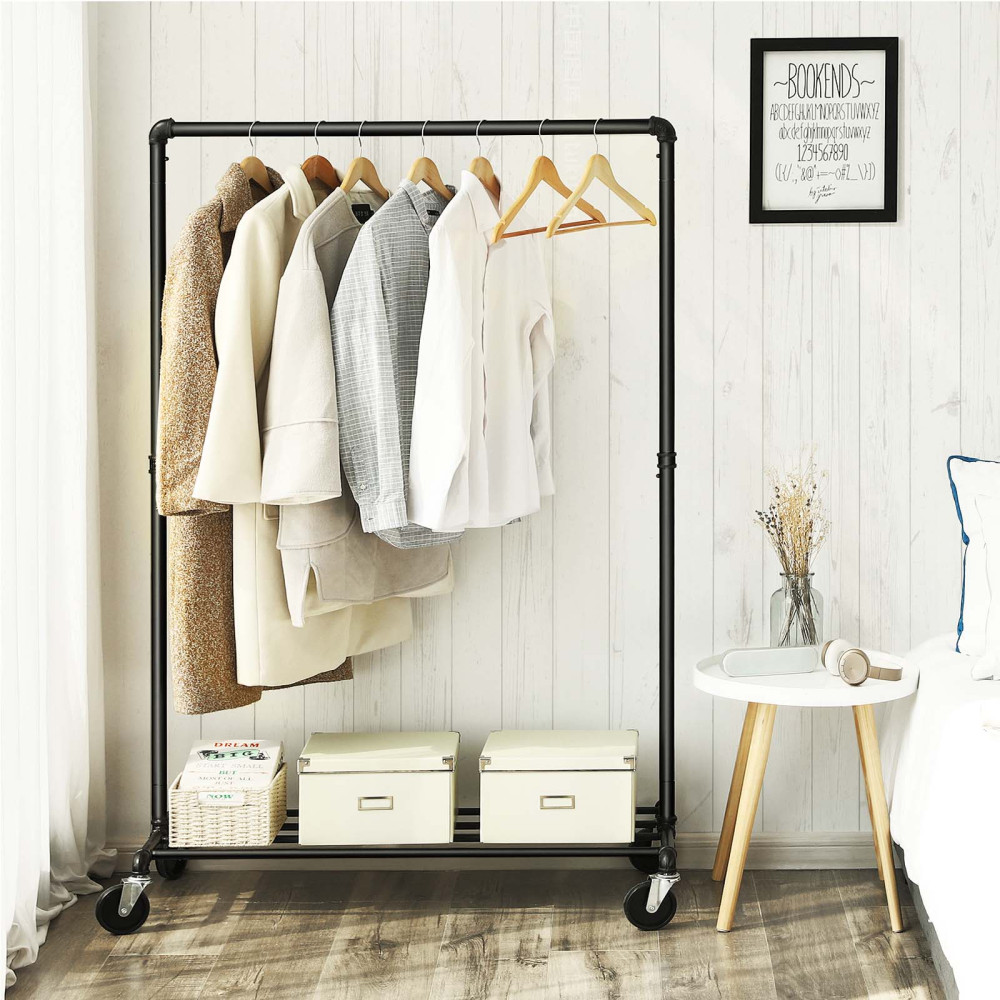 Produktbild för Garment Rack Black 100×50×163cm