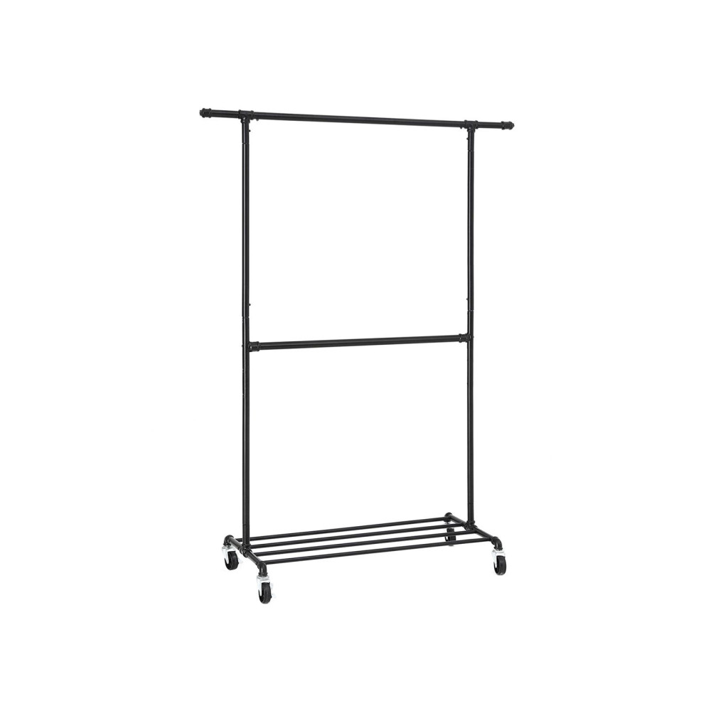 Produktbild för Garment Rack Black 130×49×201cm