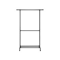Produktbild för Garment Rack Black 130×49×201cm