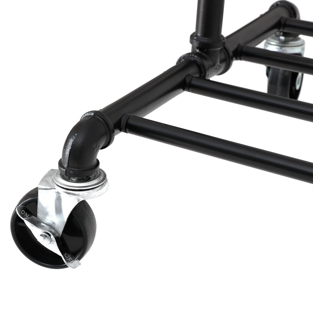 Produktbild för Garment Rack Black 130×49×201cm