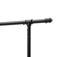 Produktbild för Garment Rack Black 130×49×201cm
