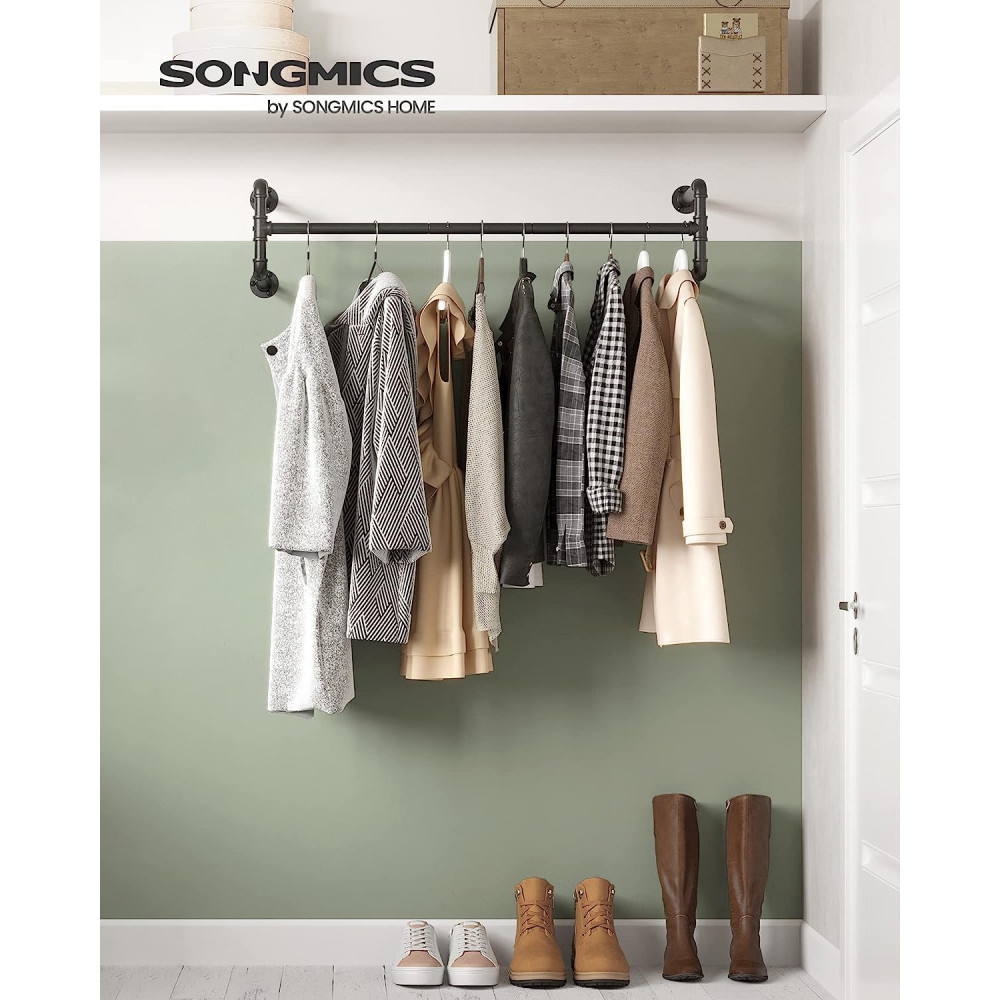 Produktbild för Clothes Rack Black 110x30x30cm