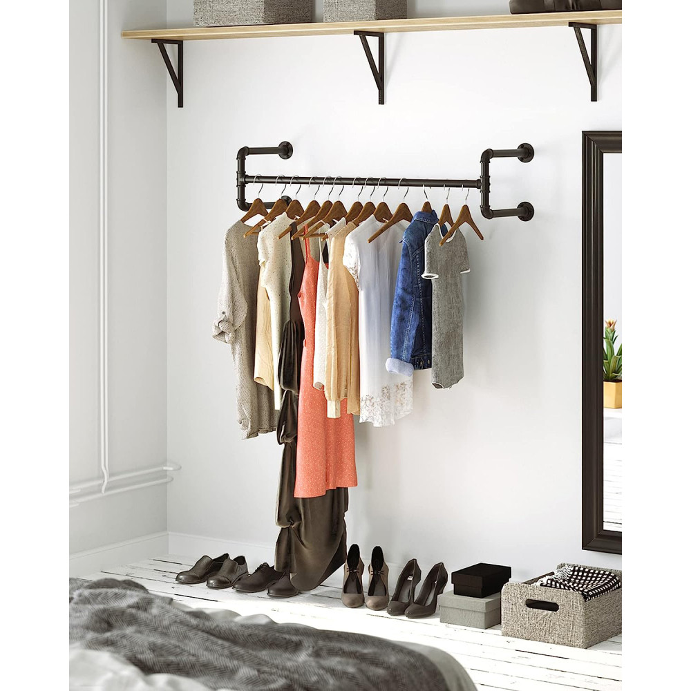 Produktbild för Clothes Rack Black 110x30x30cm