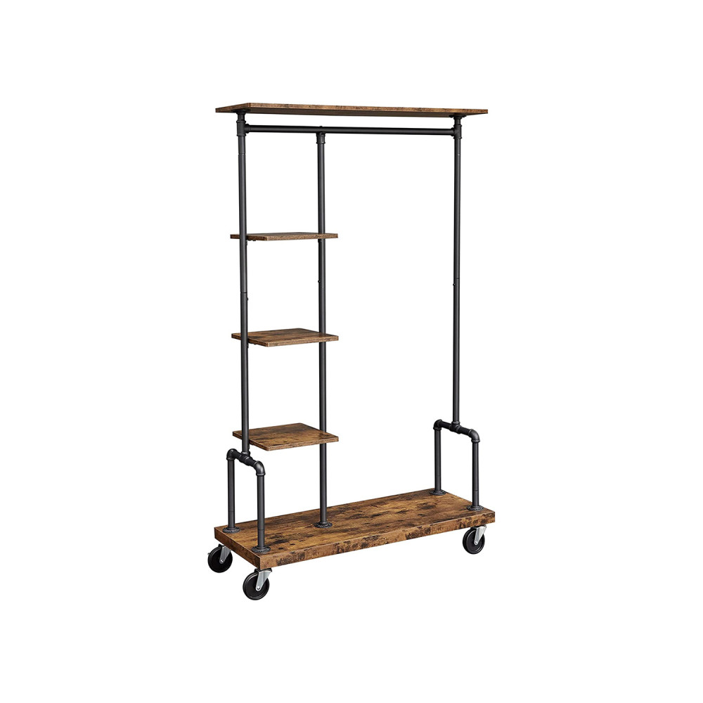 Produktbild för Clothes Rack Black, Retro Color 104x40x175cm