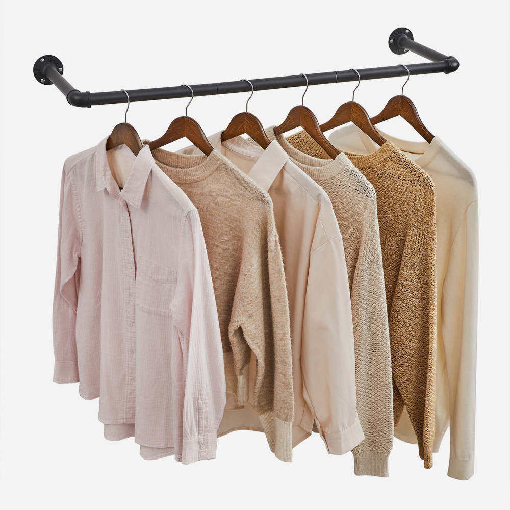 Produktbild för Clothes Rack Black 92x30x7cm
