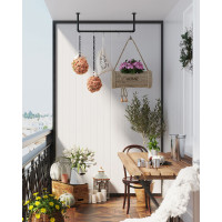 Produktbild för Clothes Rack Black 92x30x7cm