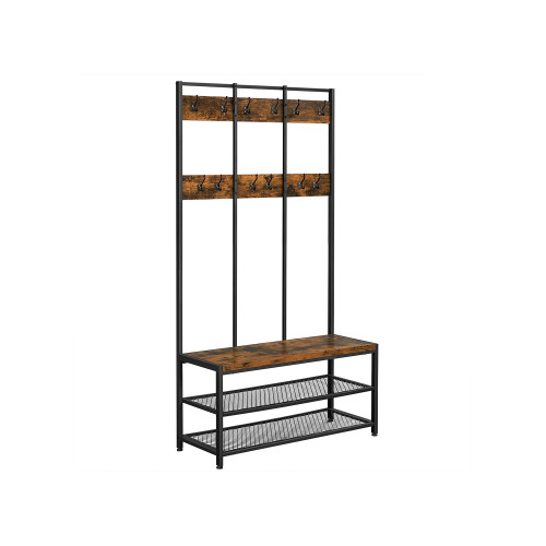 VASAGLE Clothes Horse X: Antique, Black 100x40x184cm