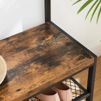 Produktbild för Clothes Horse X: Antique, Black 100x40x184cm