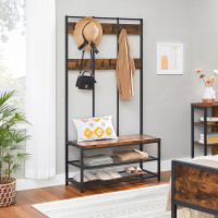 Produktbild för Clothes Horse X: Antique, Black 100x40x184cm