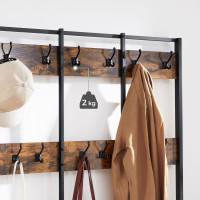 Produktbild för Clothes Horse X: Antique, Black 100x40x184cm
