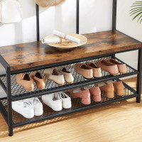 Produktbild för Clothes Horse X: Antique, Black 100x40x184cm