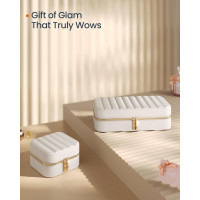 Produktbild för Jewelry Box White 11x11x6cm