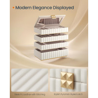Produktbild för Jewelry Box White 28x17x21cm