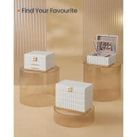 Produktbild för Jewelry Box White 28x17x21cm