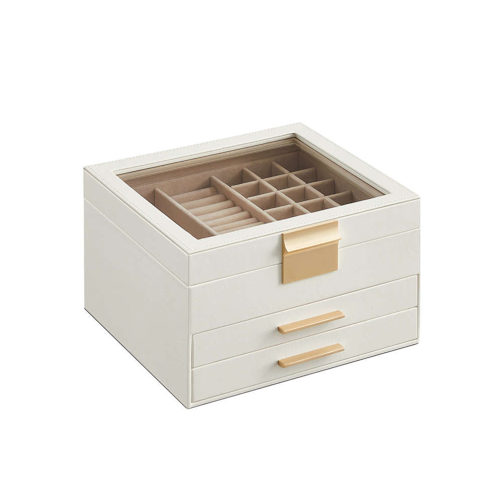 Produktbild för Jewelry Box White 23x20x14cm