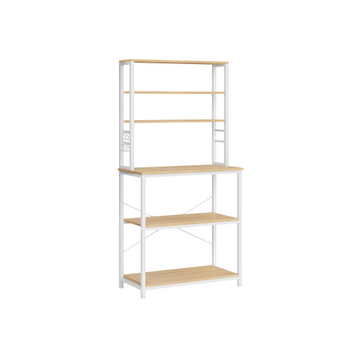 VASAGLE Kitchen Shelf Yellow 80x40x167cm