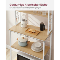 Produktbild för Kitchen Shelf Yellow 80x40x167cm