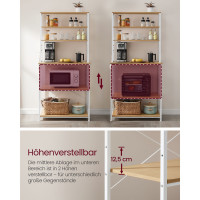 Produktbild för Kitchen Shelf Yellow 80x40x167cm