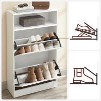 Produktbild för Shoe Cabinet White 102x60x24cm