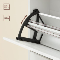 Produktbild för Shoe Cabinet White 102x60x24cm