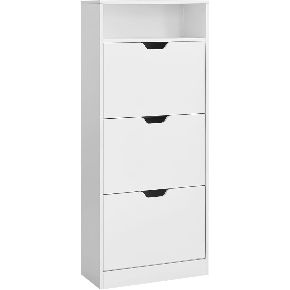 Produktbild för Shoe Cabinet White 60x24x139cm