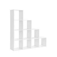 Produktbild för Bookcase White 130x130x29cm