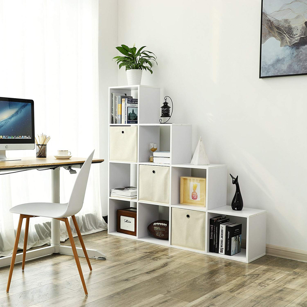 Produktbild för Bookcase White 130x130x29cm