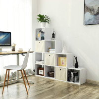 Produktbild för Bookcase White 130x130x29cm