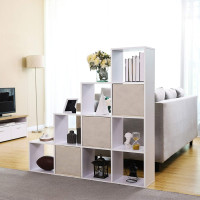 Produktbild för Bookcase White 130x130x29cm