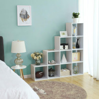 Produktbild för Bookcase White 130x130x29cm