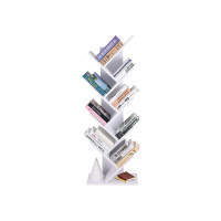 Produktbild för Bookcase White 50x25x142cm