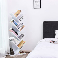 Produktbild för Bookcase White 50x25x142cm