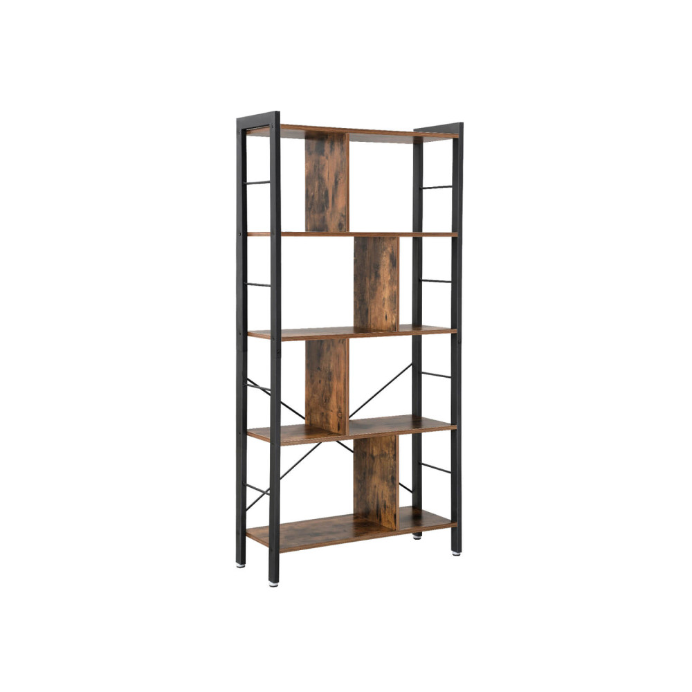Produktbild för Bookcase X: Antique, Black 155x74x30cm