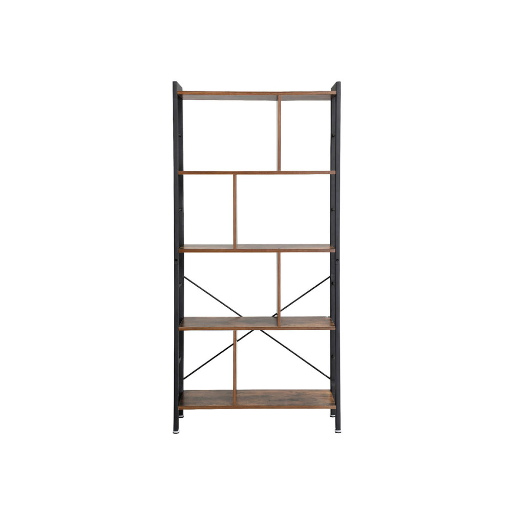 Produktbild för Bookcase X: Antique, Black 155x74x30cm